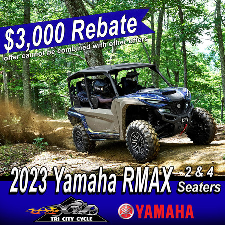 2023 Yamaha RMAX 2 and 4 seater Rebate